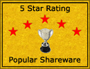 PopularShareware.com 5 Stars!
